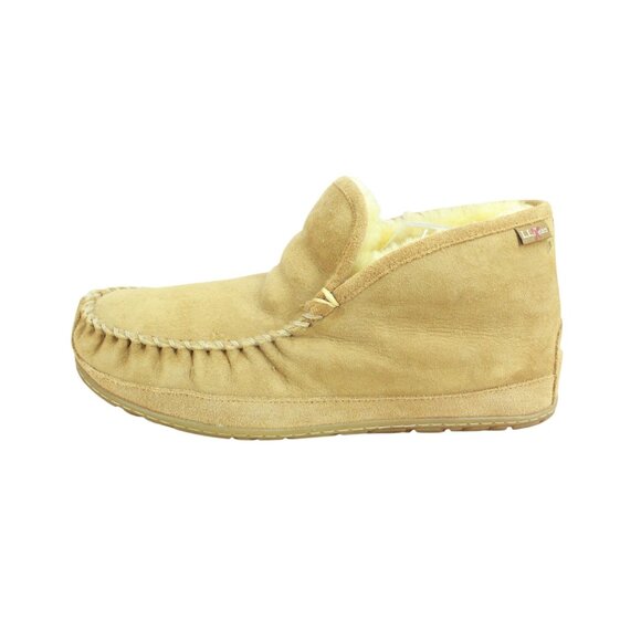 LL Bean Wicked Good Slippers Boot Moc Suede Brown Size 11 Wide - Picture 1 of 9